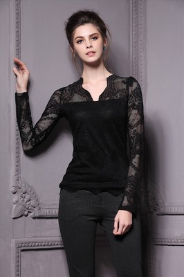 金衣國際 一站式歐洲站深圳精品女裝批發(fā)，秋冬打底衫與蕾絲衫領(lǐng)航時(shí)尚